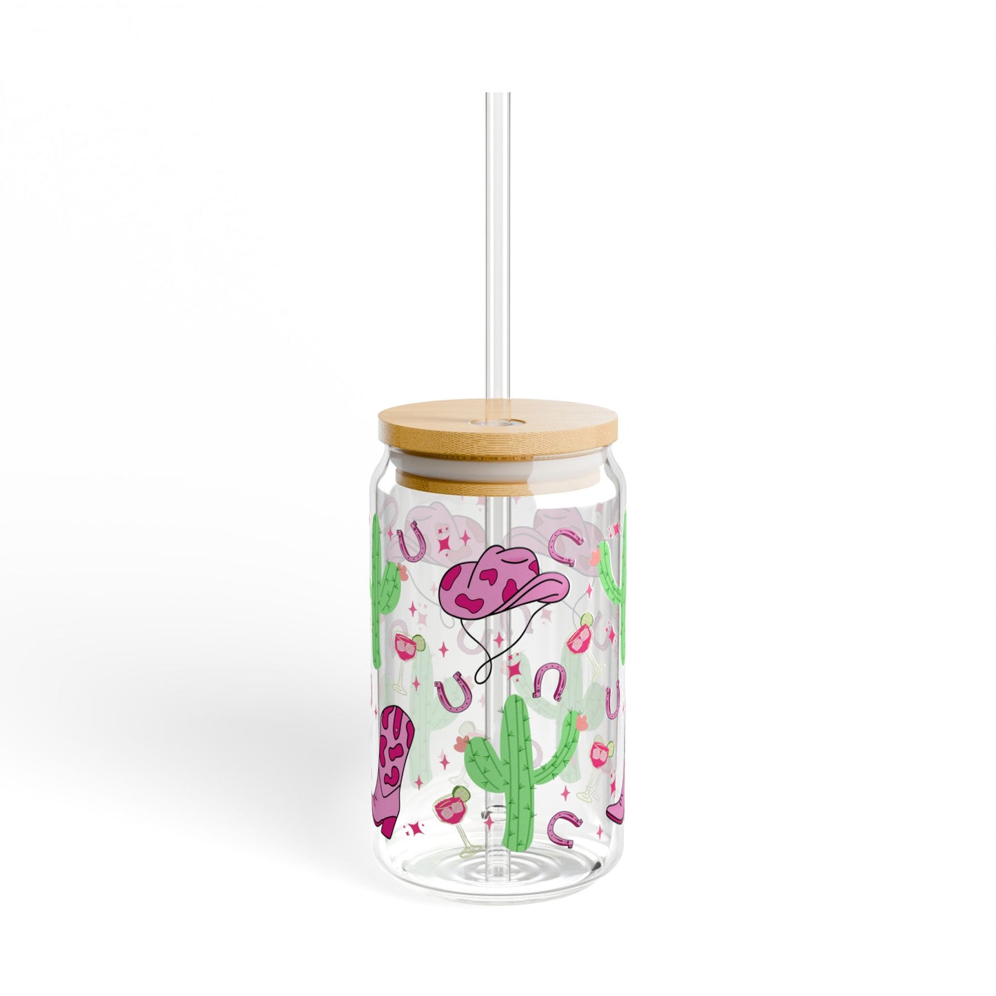 Desert Cowgirl 16oz Glass Tumbler