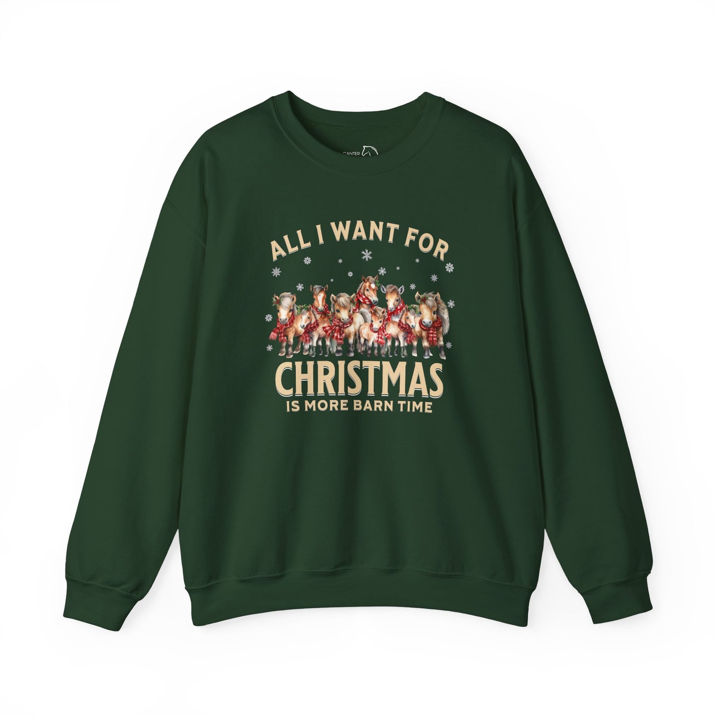 Horse Christmas Sweatshirt – Holiday Crewneck Jumper