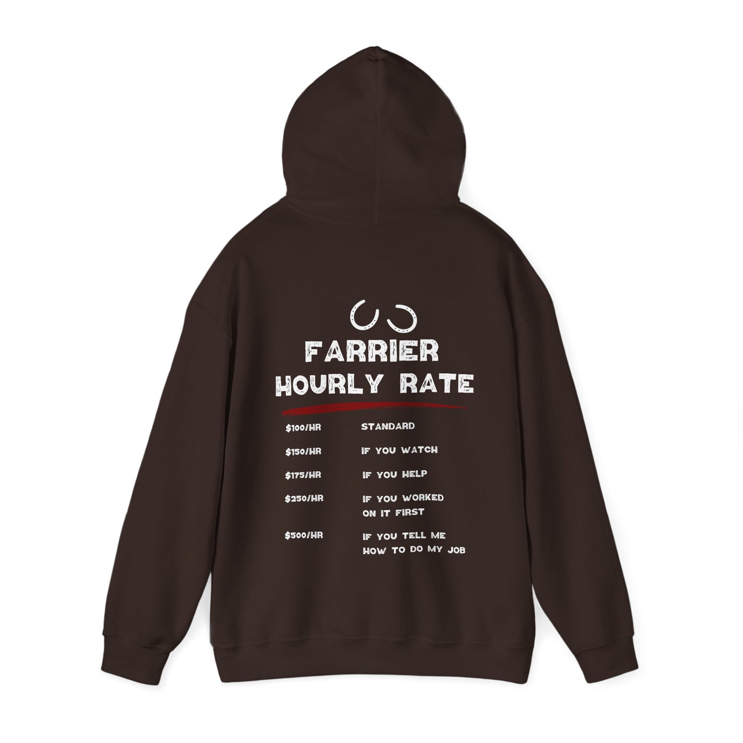 Farrier Hourly Rate Hoodie
