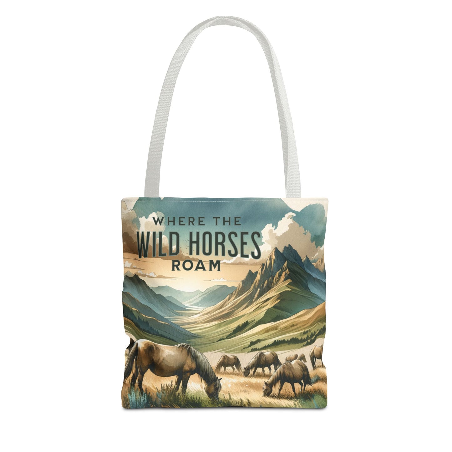 Where The Wild Horses Roam Tote Bag