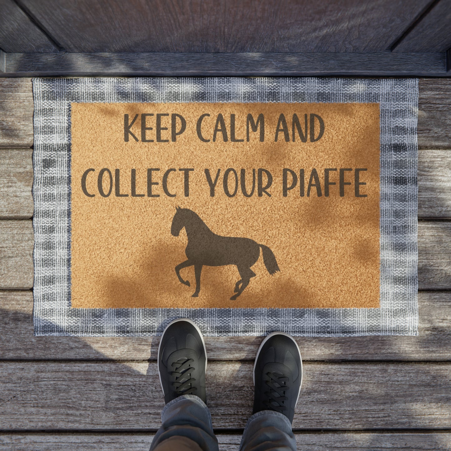 Dressage barn doormat