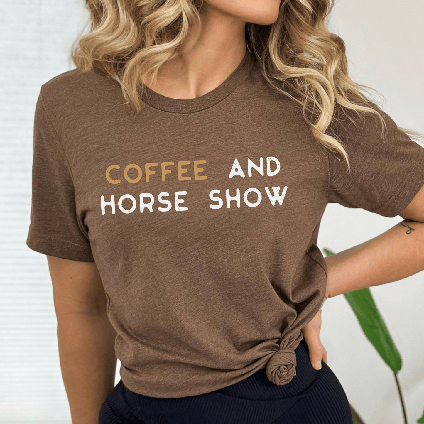 Horse coffee shirt