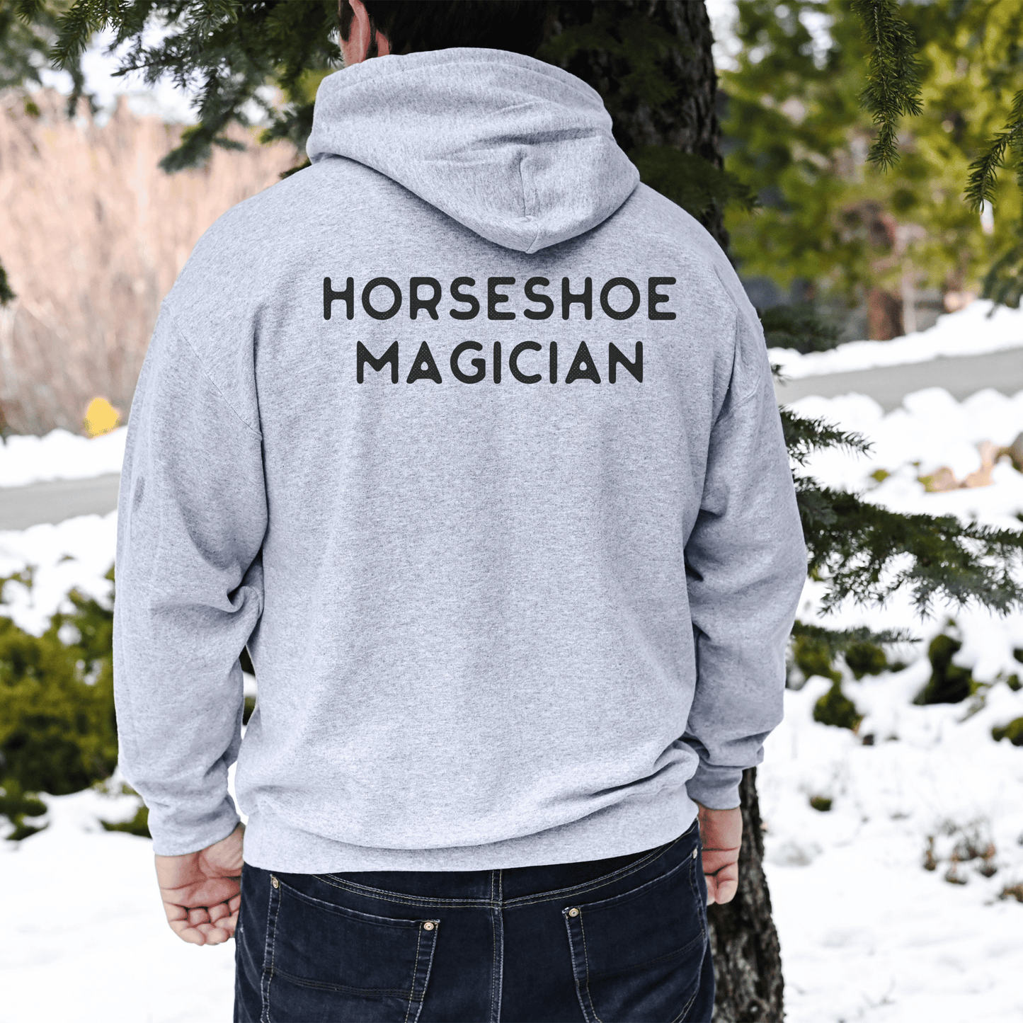 Horseshoe Magician, farrier hoodie