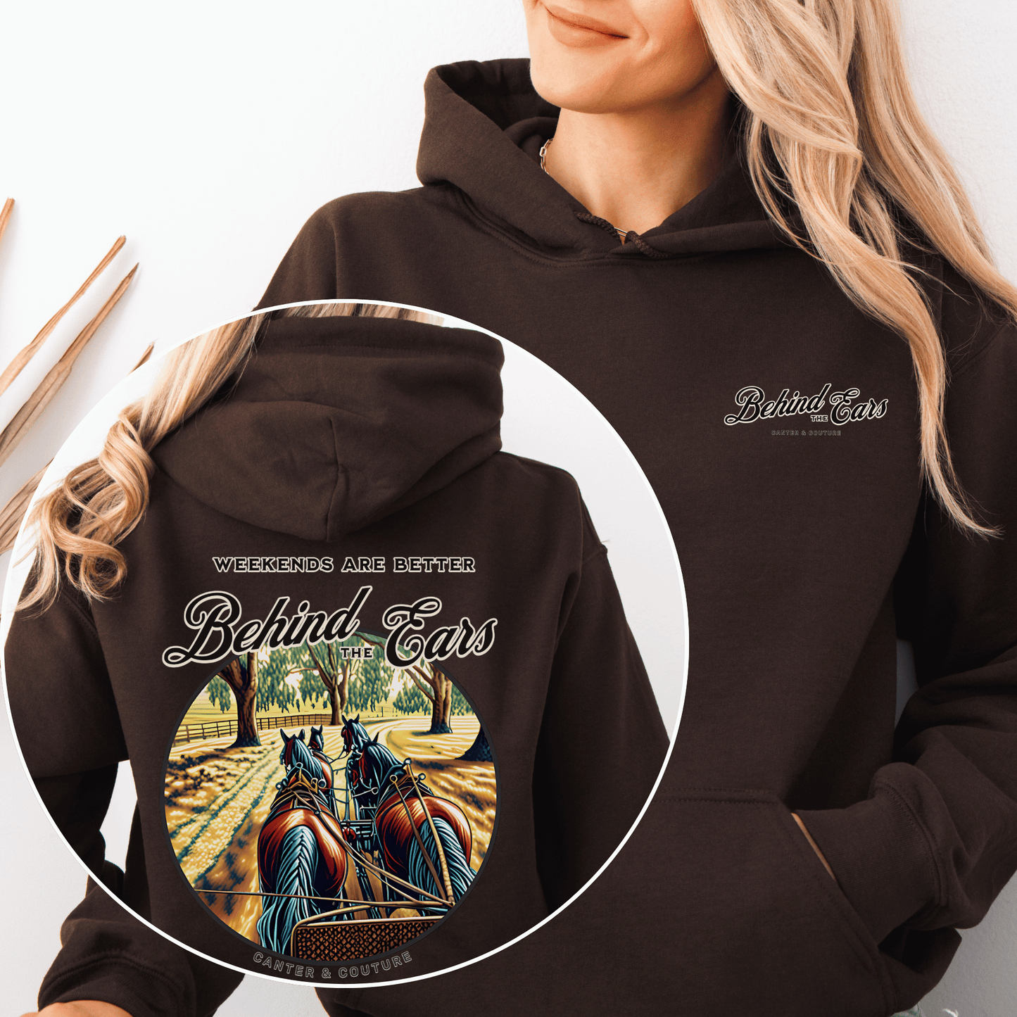 Behind The Ears Hoodie, Combined Driving Four in Hand