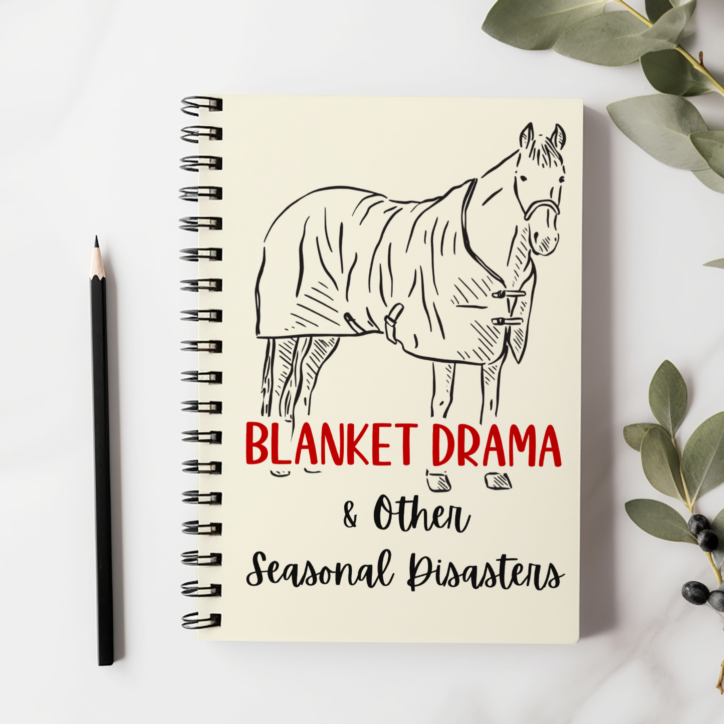 Horse Barn Spiral Notebook