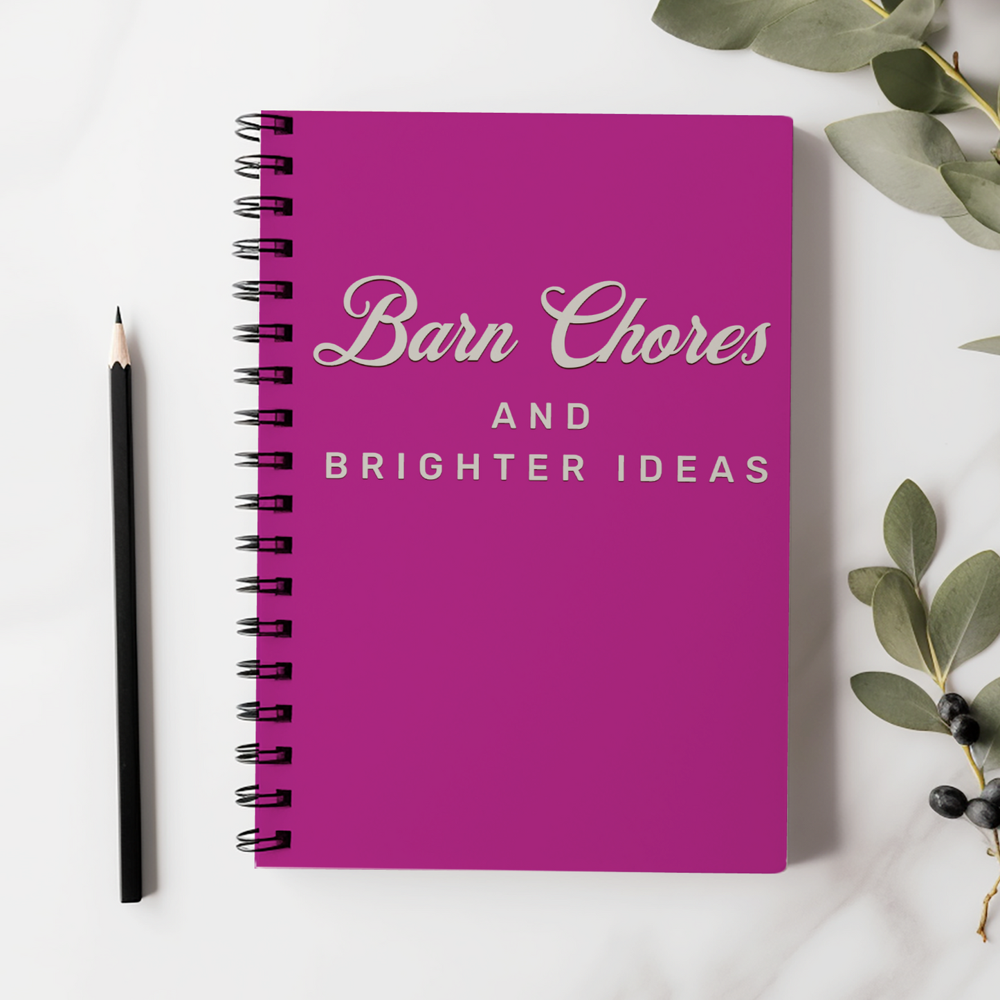 Horse Barn Spiral Notebook