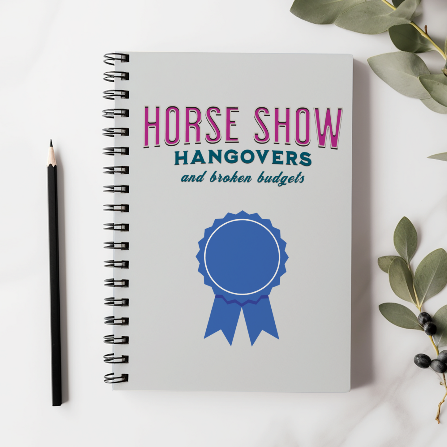 Horse show Spiral Notebook