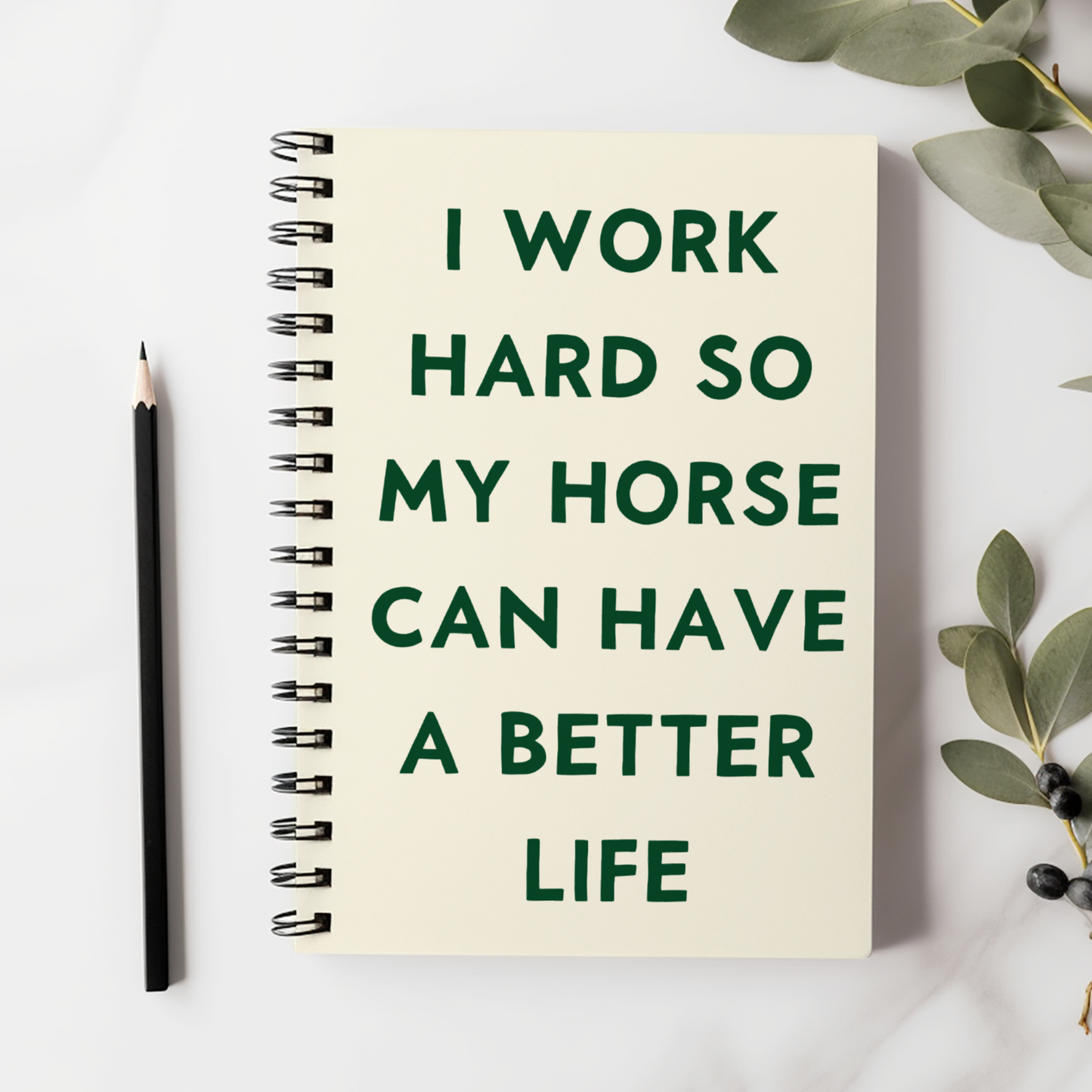 Funny Horse Owner Spiral Notebook