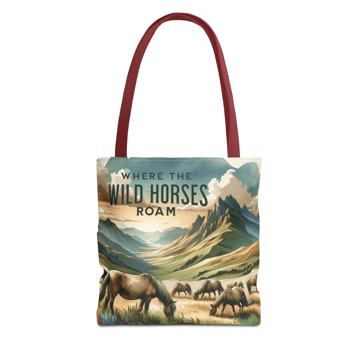 Where The Wild Horses Roam Tote Bag