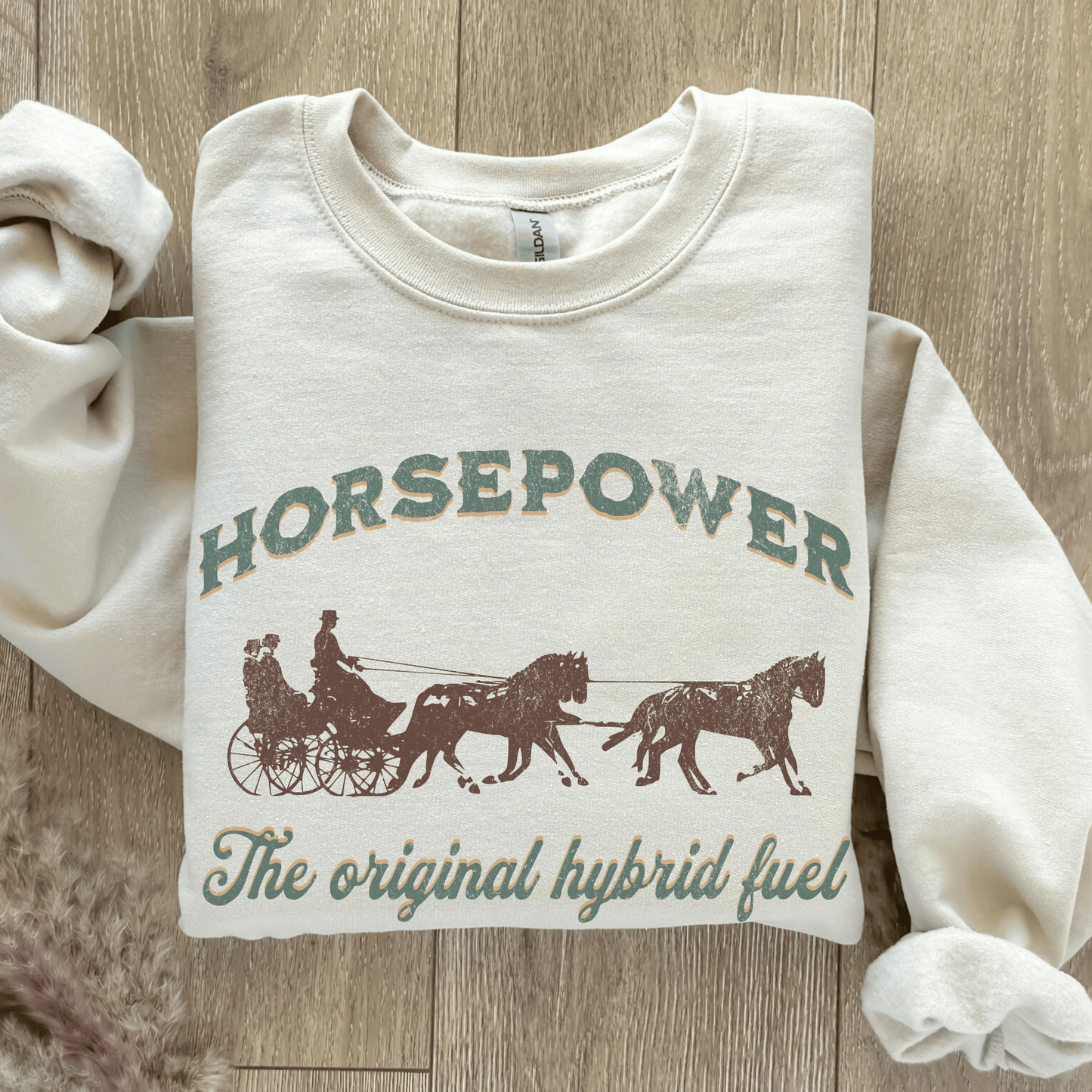 Horse driving sweatshirt