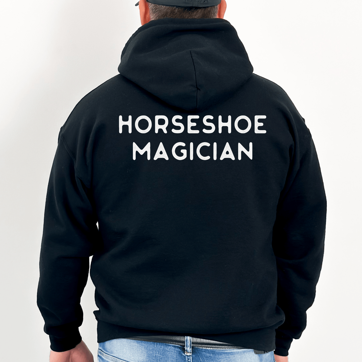Horseshoe Magician, farrier hoodie
