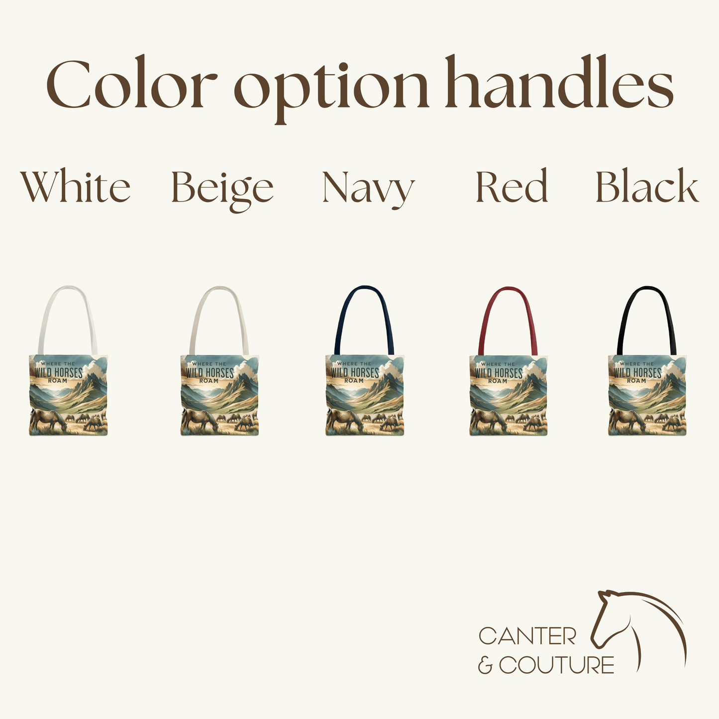 Where The Wild Horses Roam Tote Bag