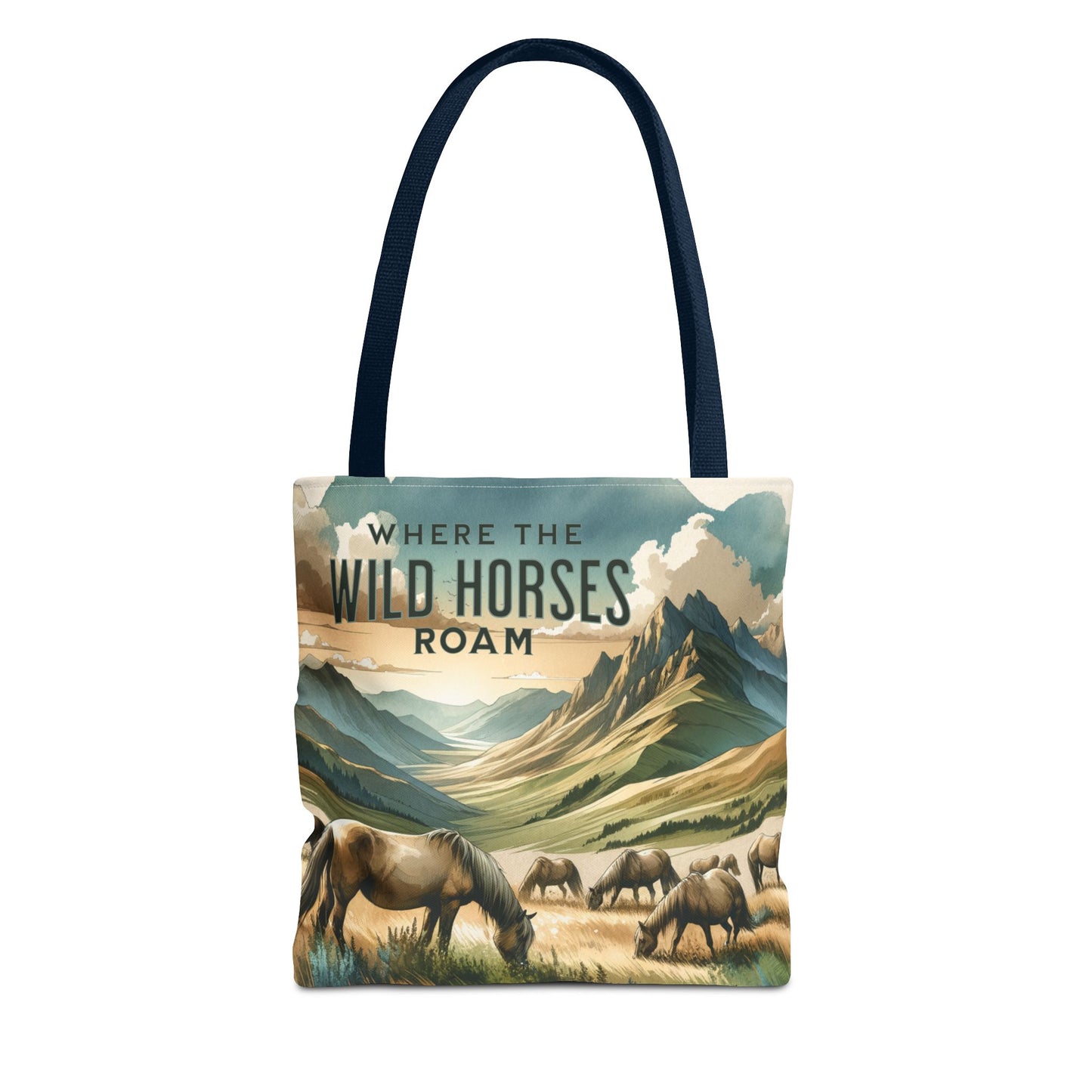 Where The Wild Horses Roam Tote Bag