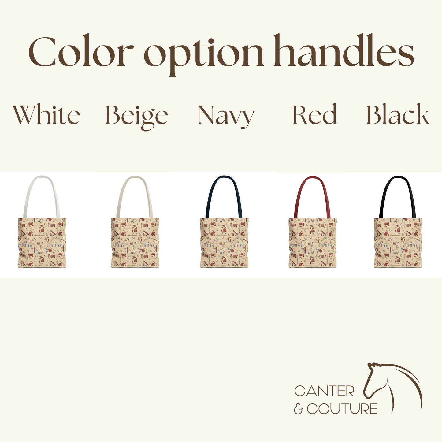 Equestrian tote bag