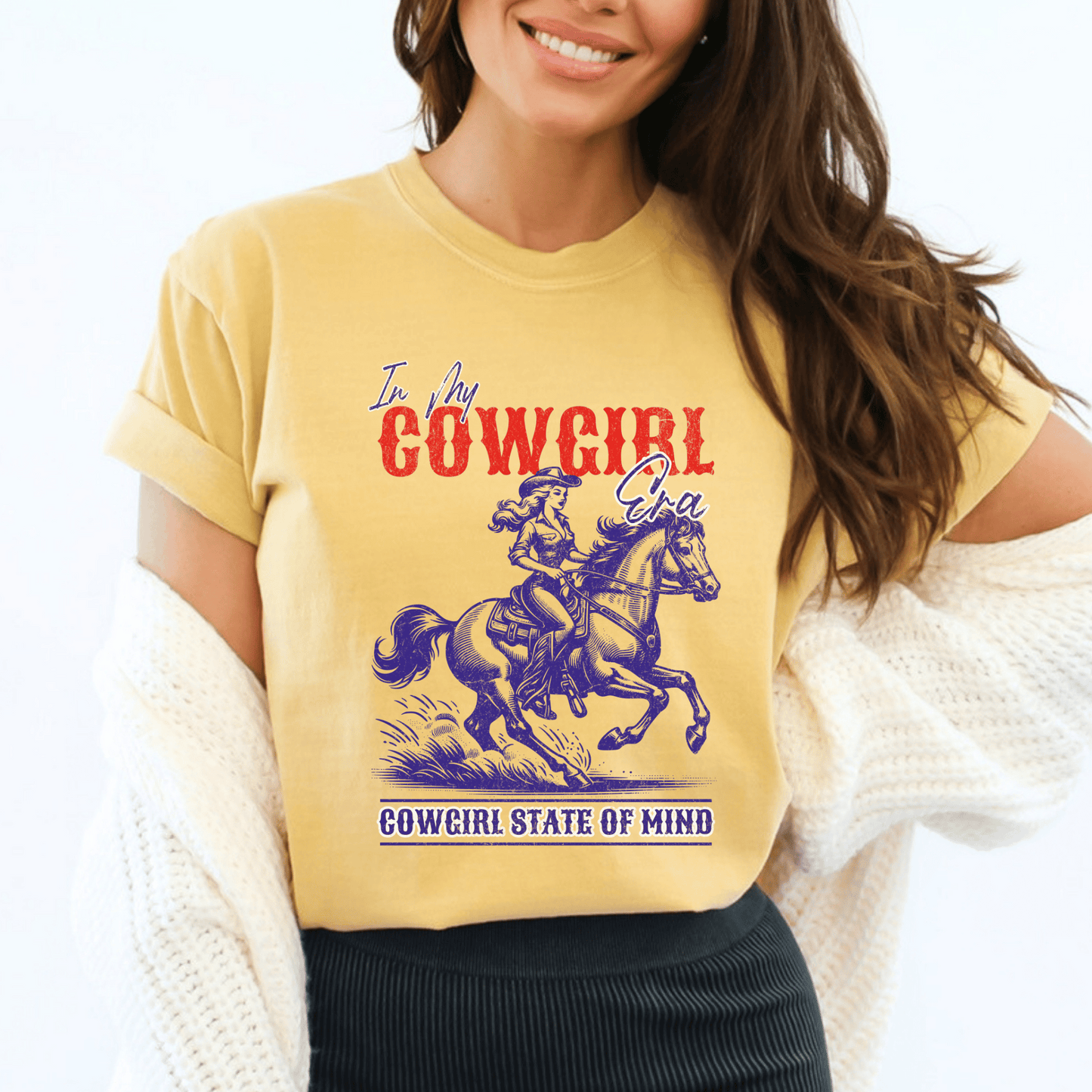 Retro Cowgirl Western Shirt – In My Cowgirl Era Tee