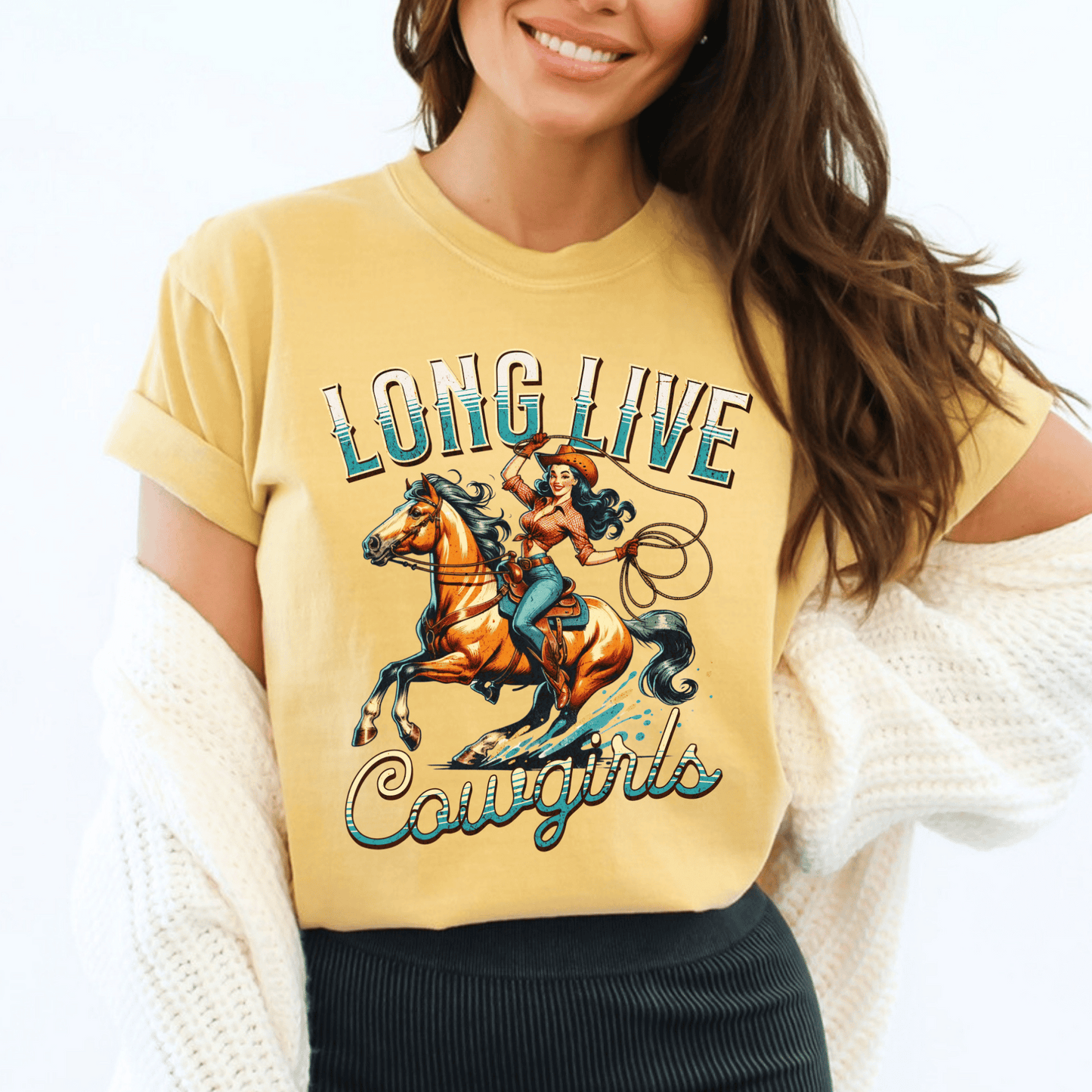 Retro Cowgirl Pinup Shirt