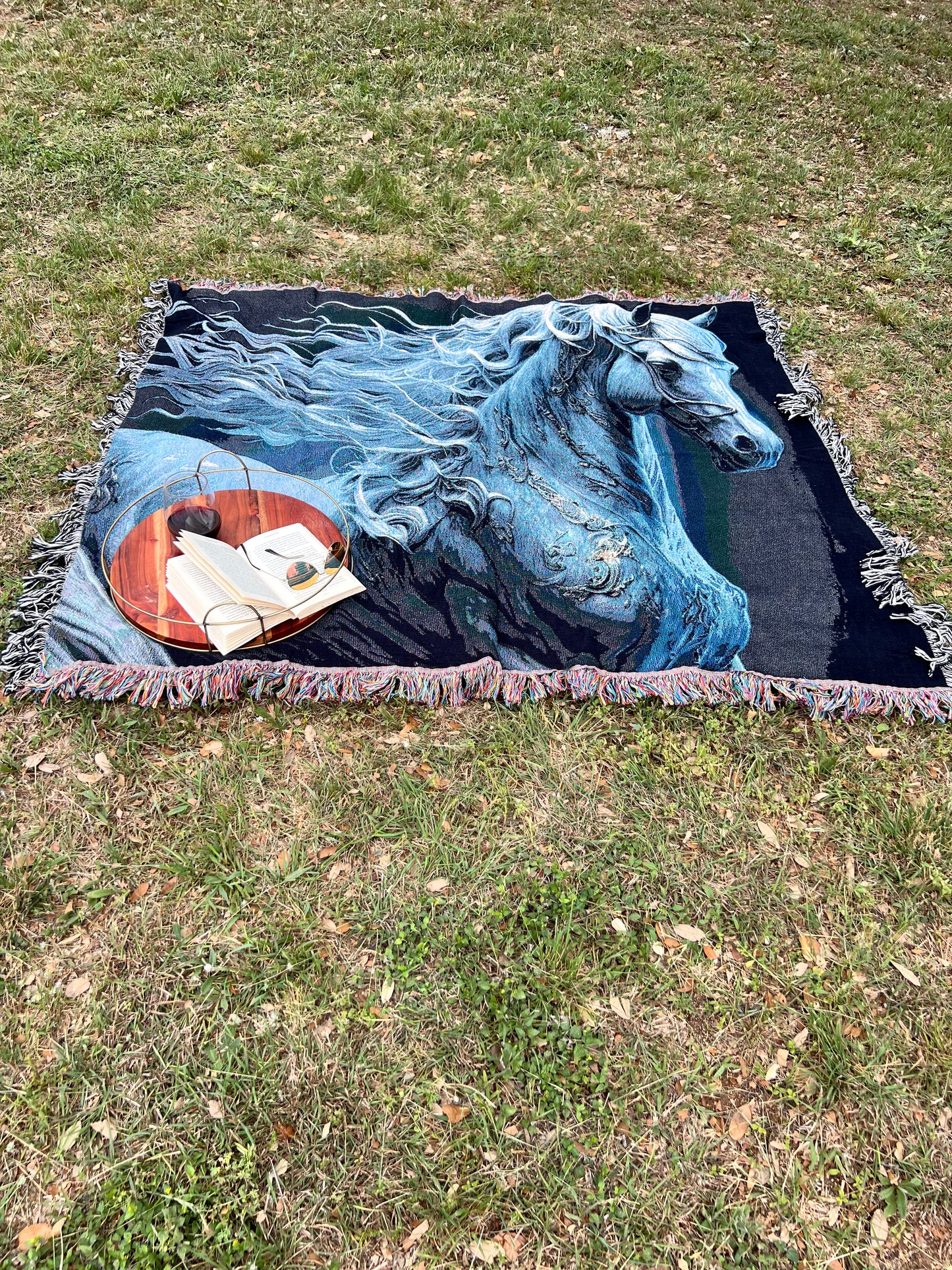 Fantasy Horse Woven Blanket