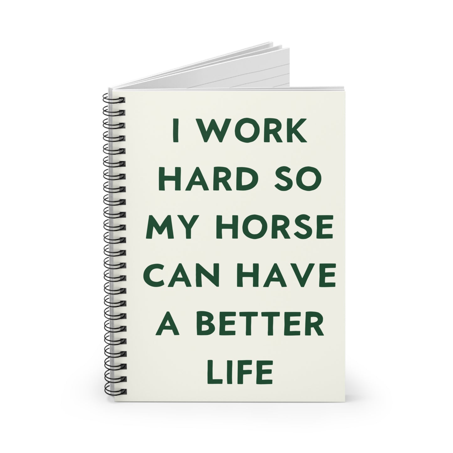Funny Horse Owner Spiral Notebook