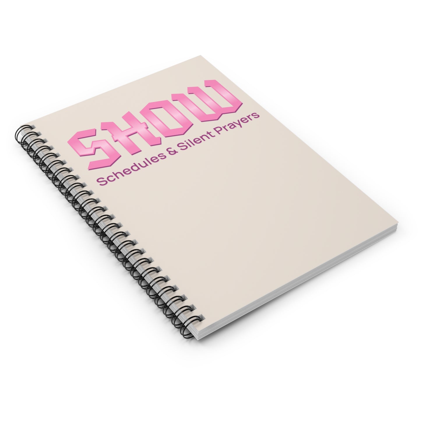 Show Schedules Spiral Notebook