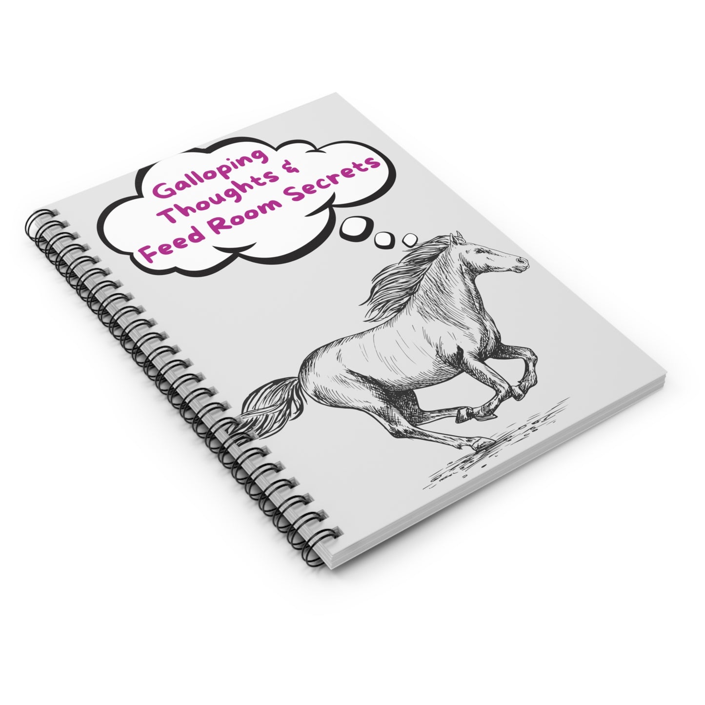 Galloping Thoughts Spiral Notebook