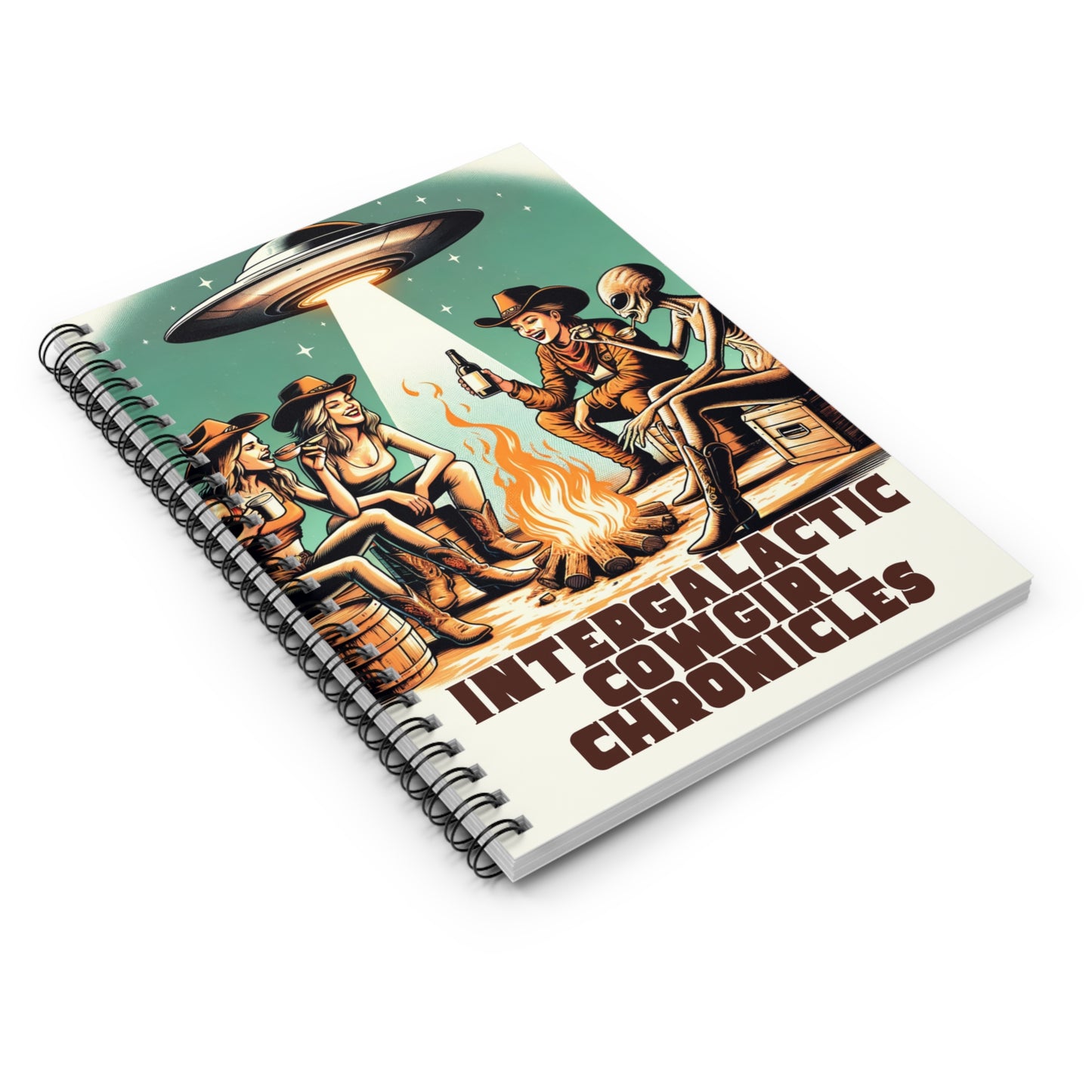 Alien Cowgirl Spiral Notebook