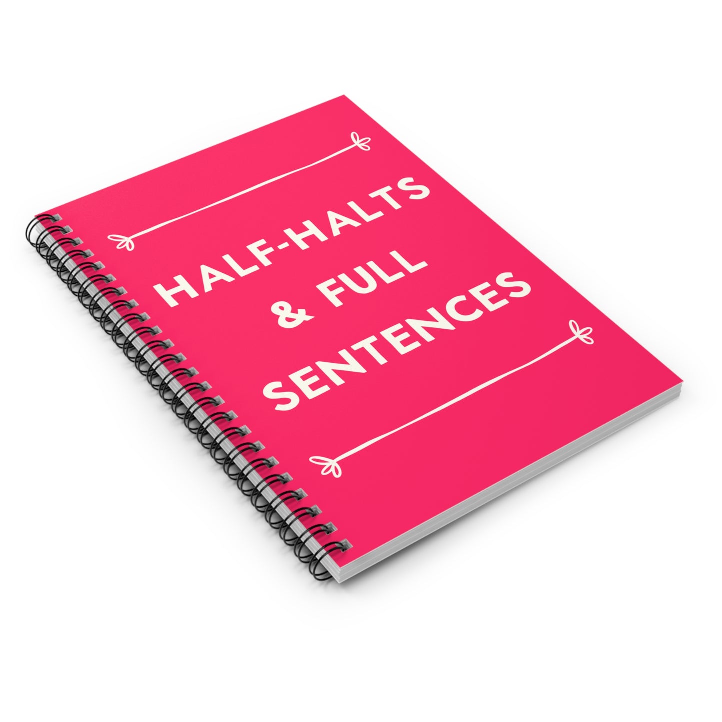 Half halts Spiral Notebook