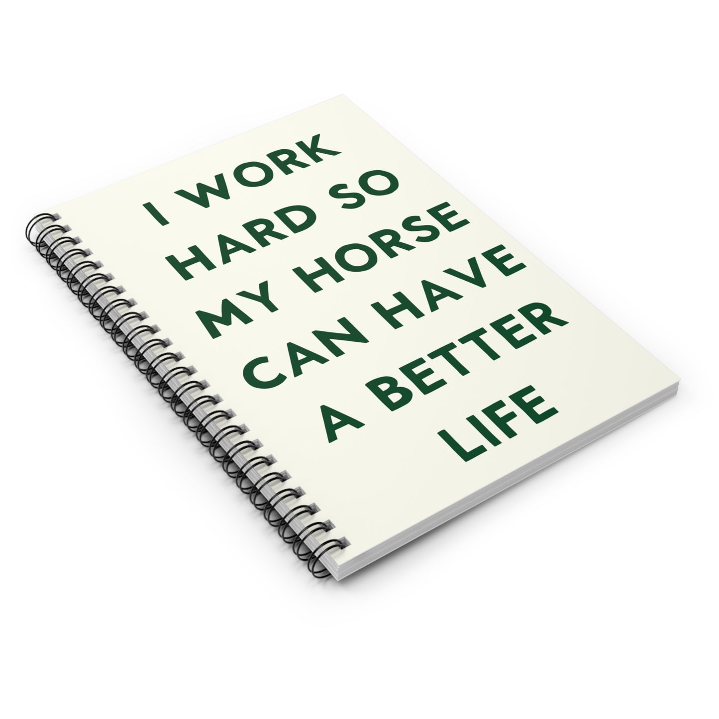 Funny Horse Owner Spiral Notebook