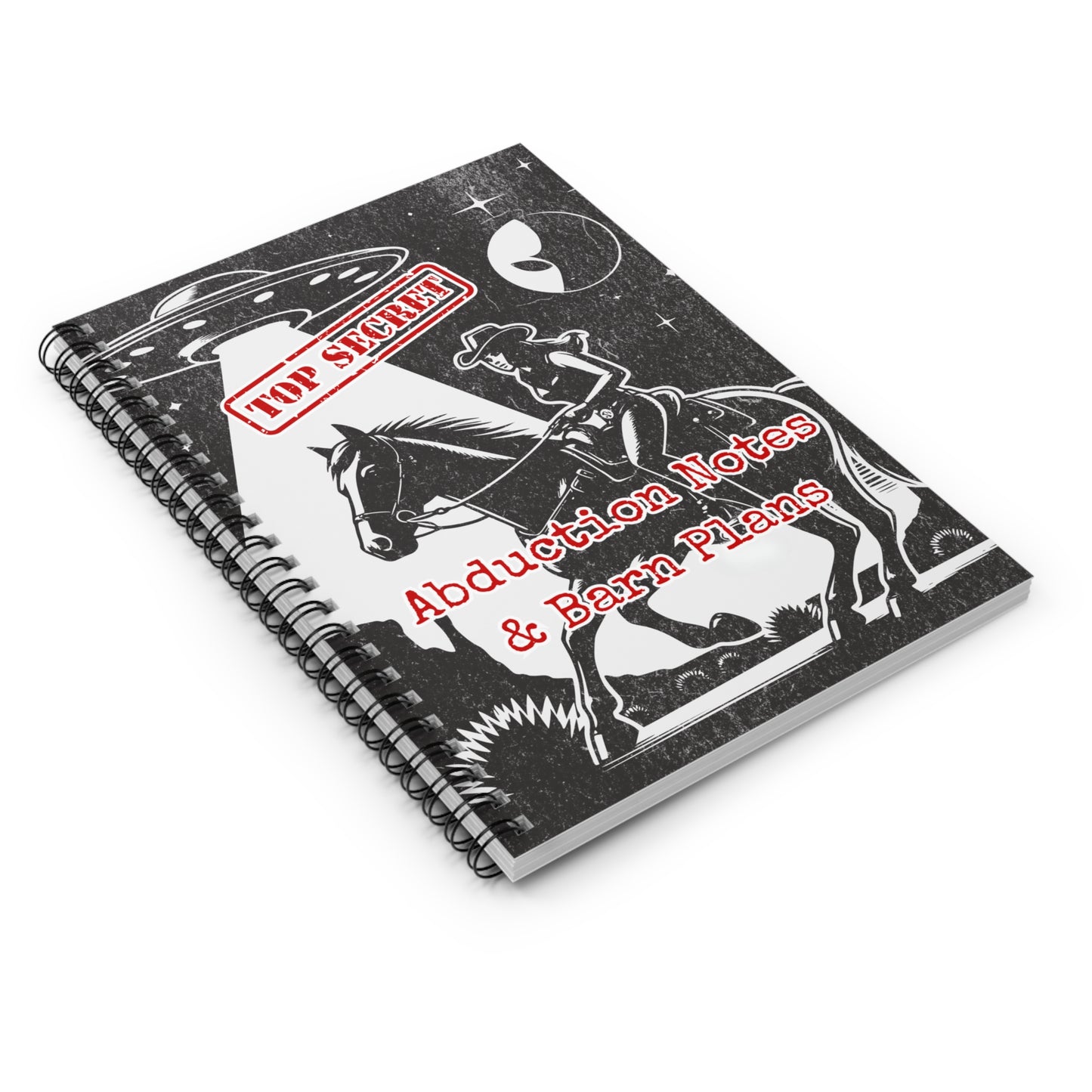 Top Secret Horse Barn Spiral Notebook