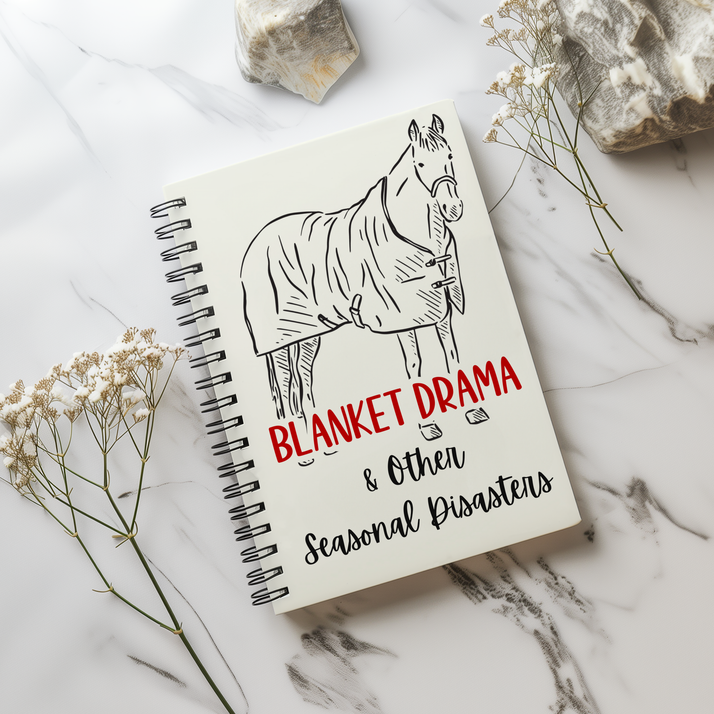 Horse Barn Spiral Notebook