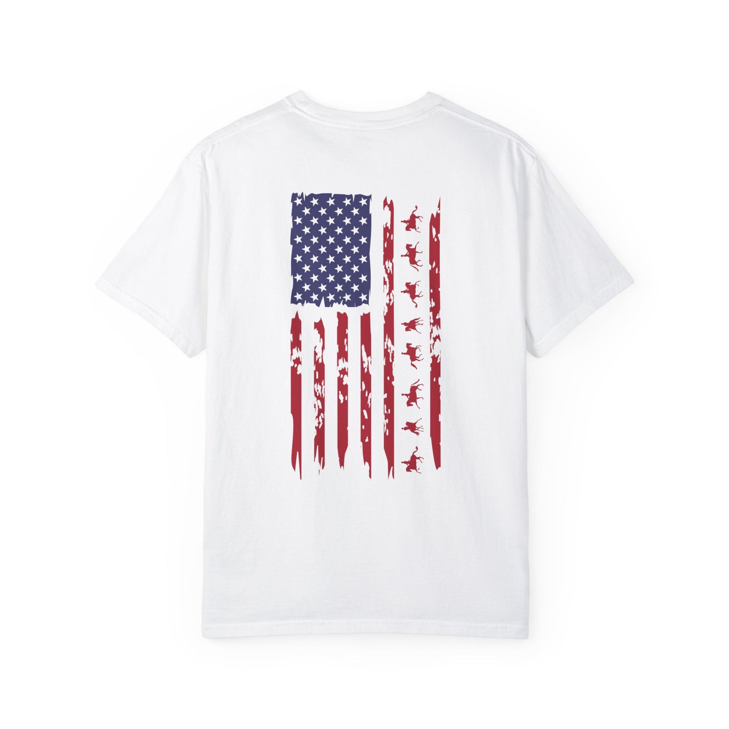 Equestrian Dressage distressed US flag shirt