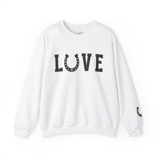 Horse Shoe sleeve print sweatshirt