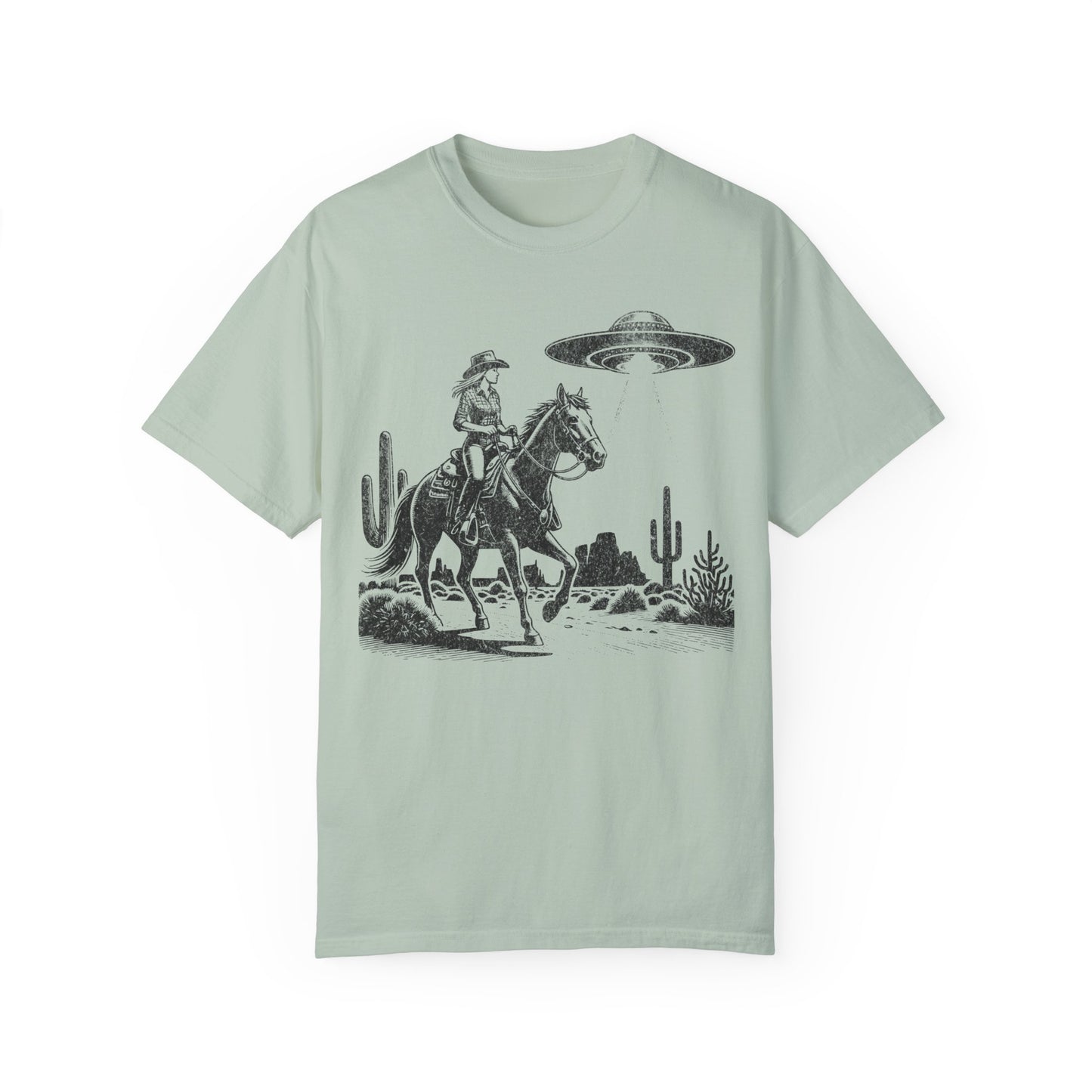 Western cowgirl UFO shirt