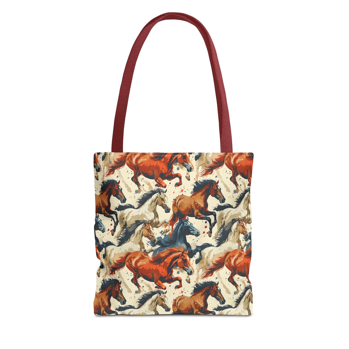 Galloping horses tote bag