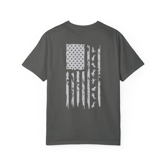 Equestrian Showjumping distressed US flag shirt