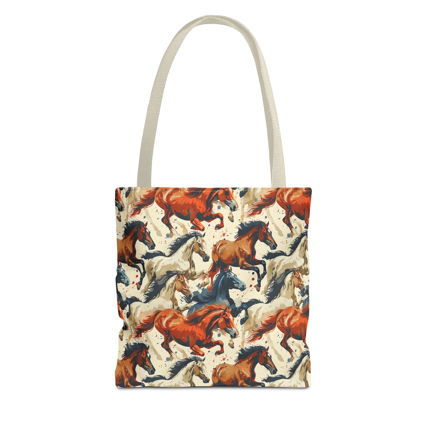 Galloping horses tote bag