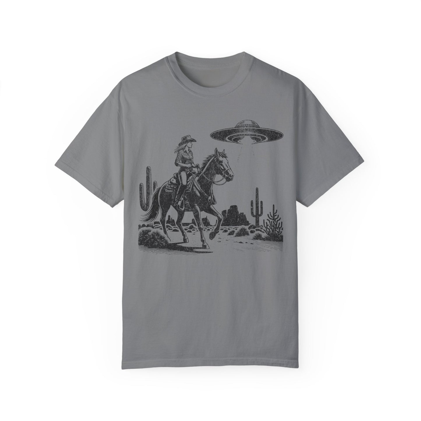 Western cowgirl UFO shirt