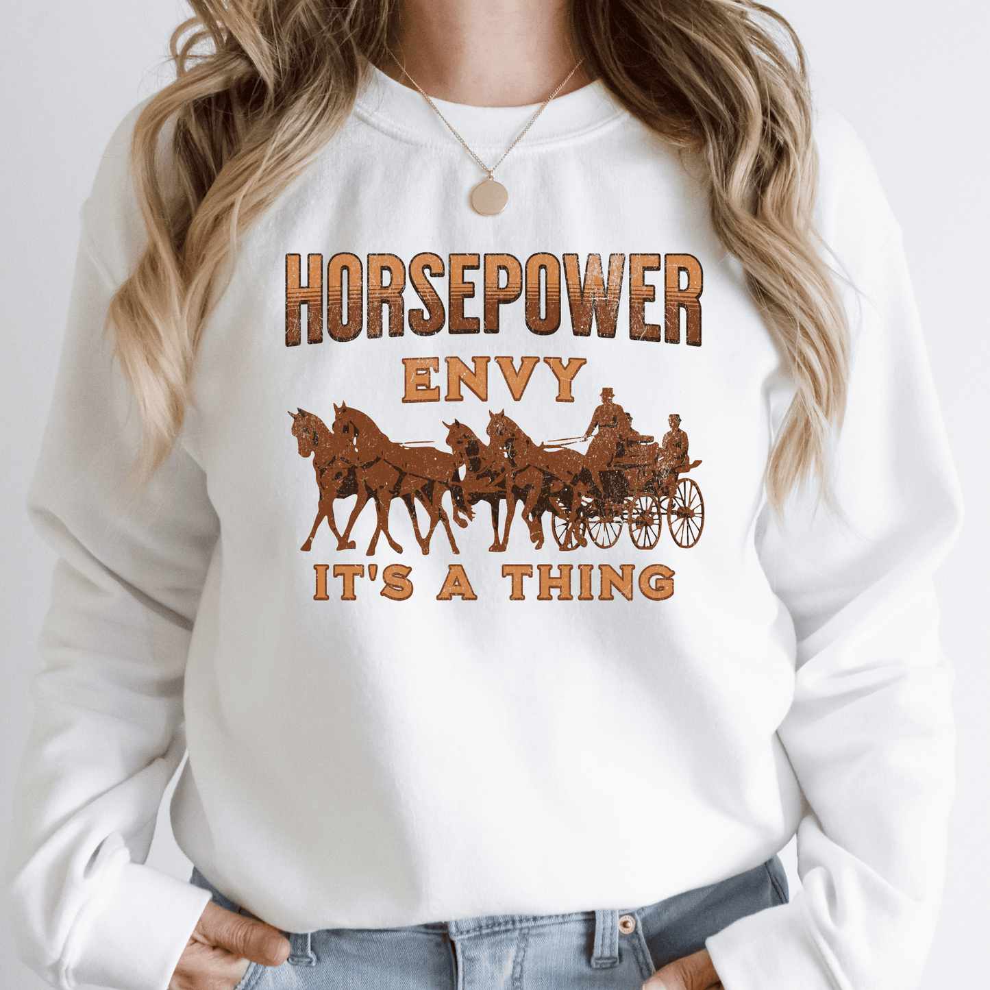 Horse driving sweatshirt