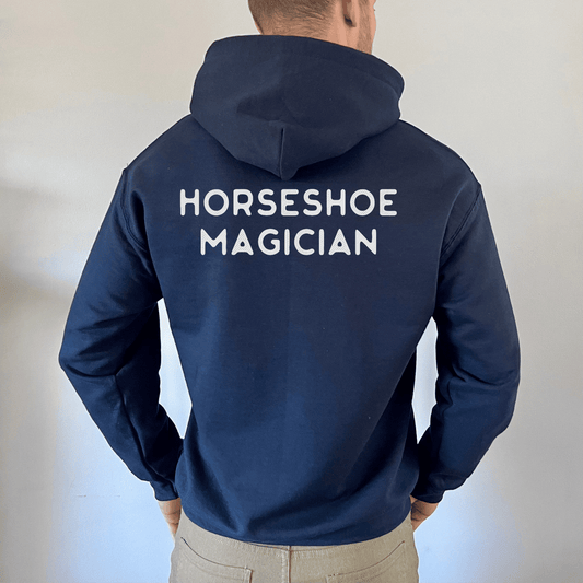 Horseshoe Magician, farrier hoodie