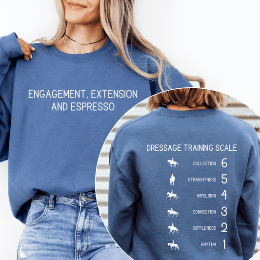 Dressage Training Scale Sweatshirt – Horse Trainer Gift