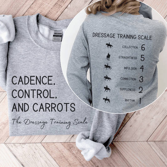 Dressage training scale sweatshirt