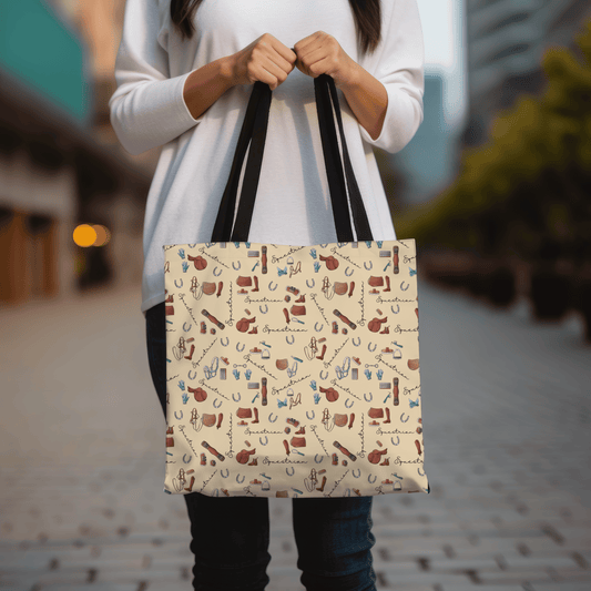 Equestrian tote bag