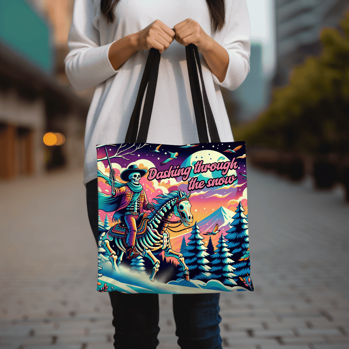 Winter cowgirl tote bBag