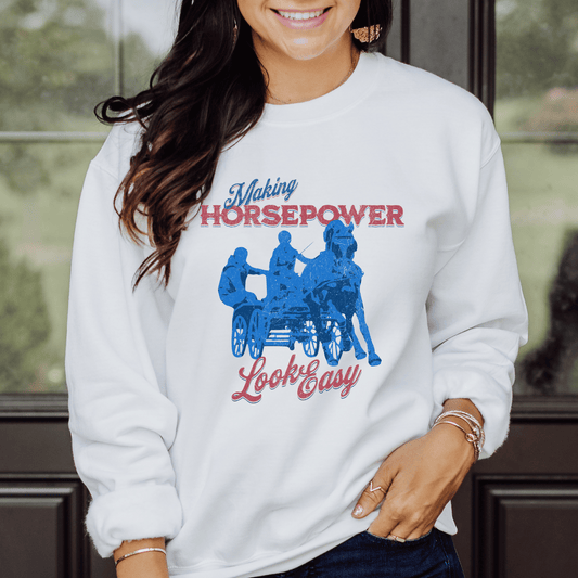 Horse driving sweatshirt