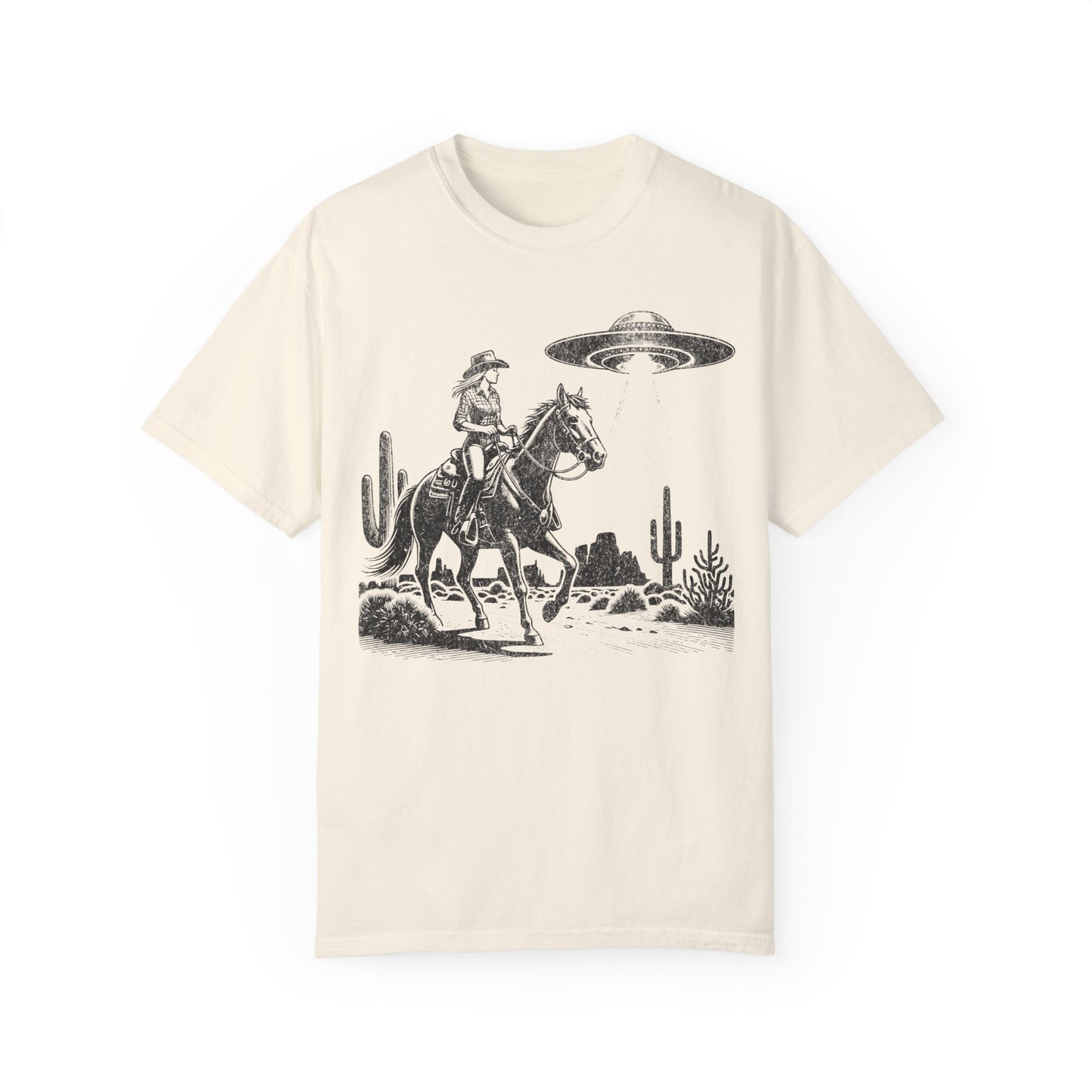 Western cowgirl UFO shirt