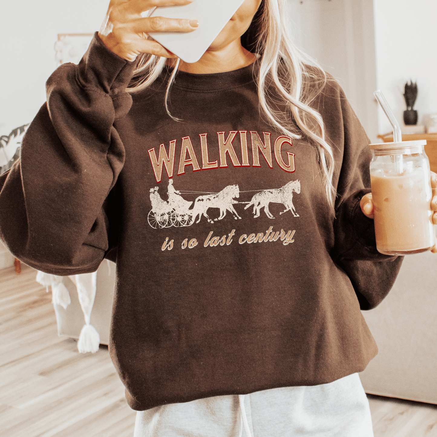 Horse driving sweatshirt