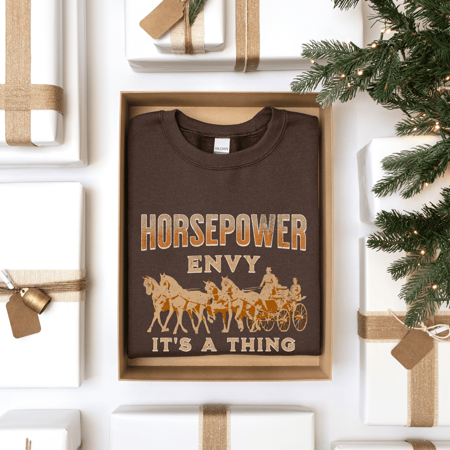 Horse driving sweatshirt