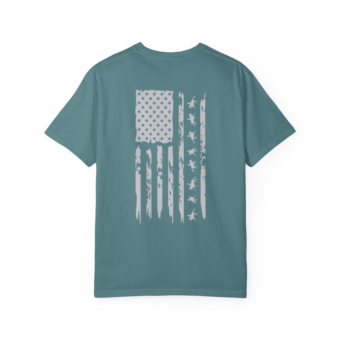 Equestrian Dressage distressed US flag shirt