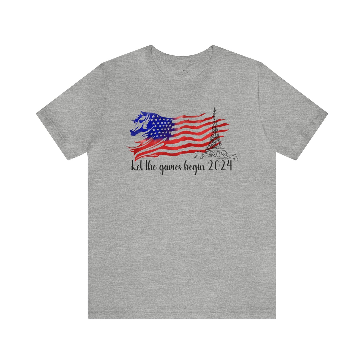 Patriotic Equestrian Summer Games 2024 T-Shirt