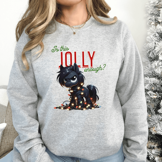 Christmas Horse Sweatshirt – Pony Holiday Winter Jumper