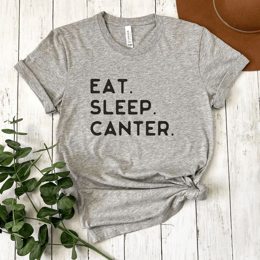 Eat Sleep Canter horse shirt